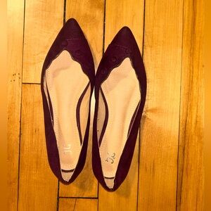 Plum Purple Casual Dress Flats
